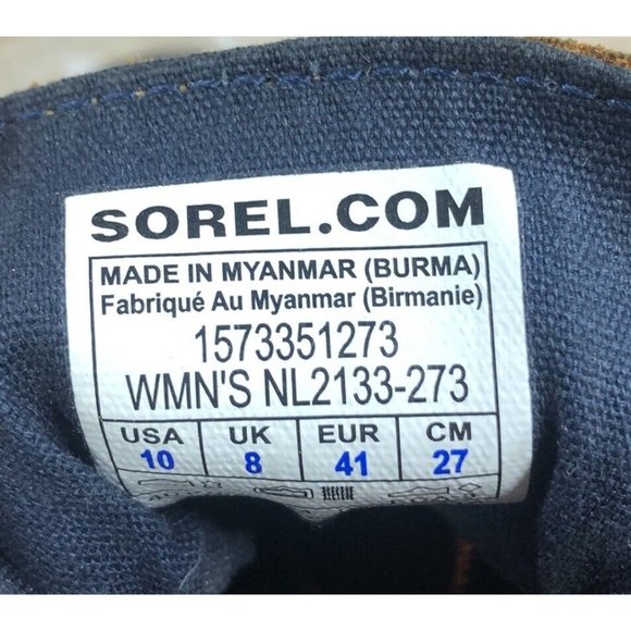 Sorel Out N About Ankle Duck Rain Boots Womens Size 10 Leather LaceUp Waterproof - Picture 8 of 12